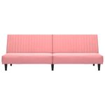 Casa si Gradina - Mobilier - Canapele si coltare - Canapele - Canapea extensibila cu 2 locuri, roz, catifea - Infinity.ro