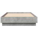 Casa si Gradina - Mobilier - Paturi si accesorii - Paturi - Cadru de pat cu lumini LED, gri beton, 75x190 cm - Infinity.ro