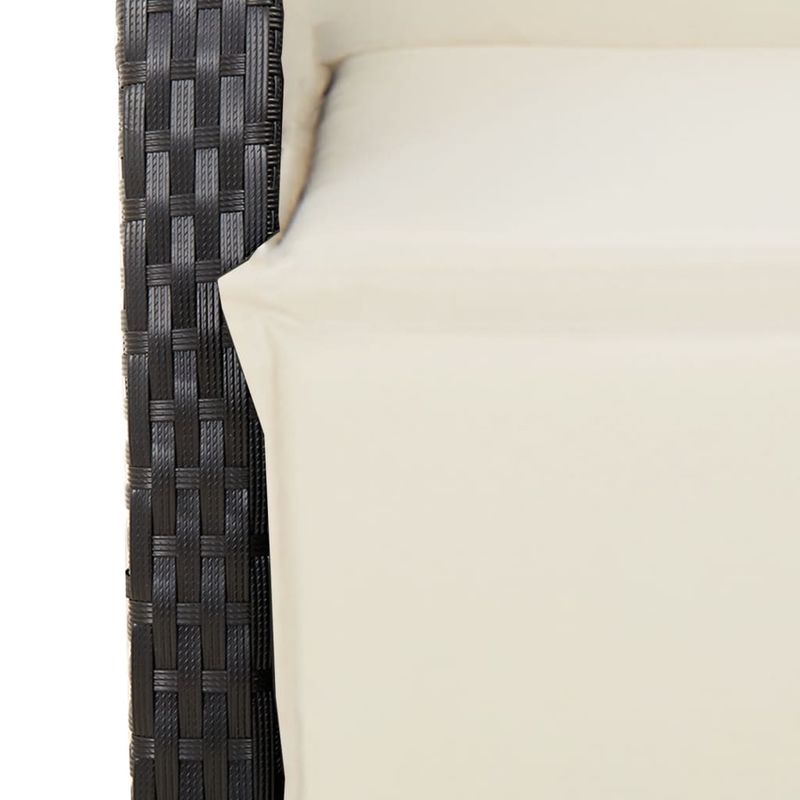 Casa si Gradina - Gradina si terasa - Mobilier exterior - Seturi mobila gradina - Set mobilier de gradina cu perne, 7 piese, negru, poliratan - Infinity.ro