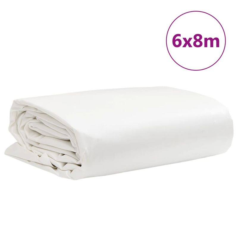 Casa si Gradina - Gradina si terasa - Umbrele si pavilioane - Pavilioane - Prelata, alb, 6x8 m, 650 g/m² - Infinity.ro