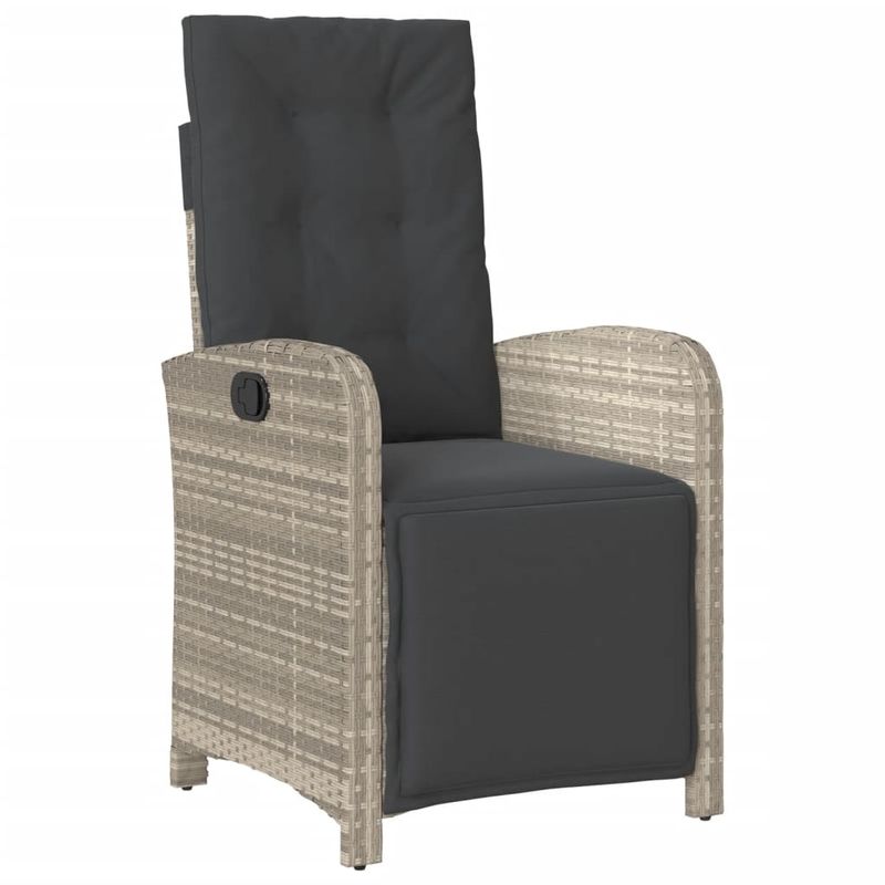 Casa si Gradina - Gradina si terasa - Mobilier exterior - Seturi mobila gradina - Set mobilier de gradina cu perne, 5 piese gri deschis poliratan - Infinity.ro