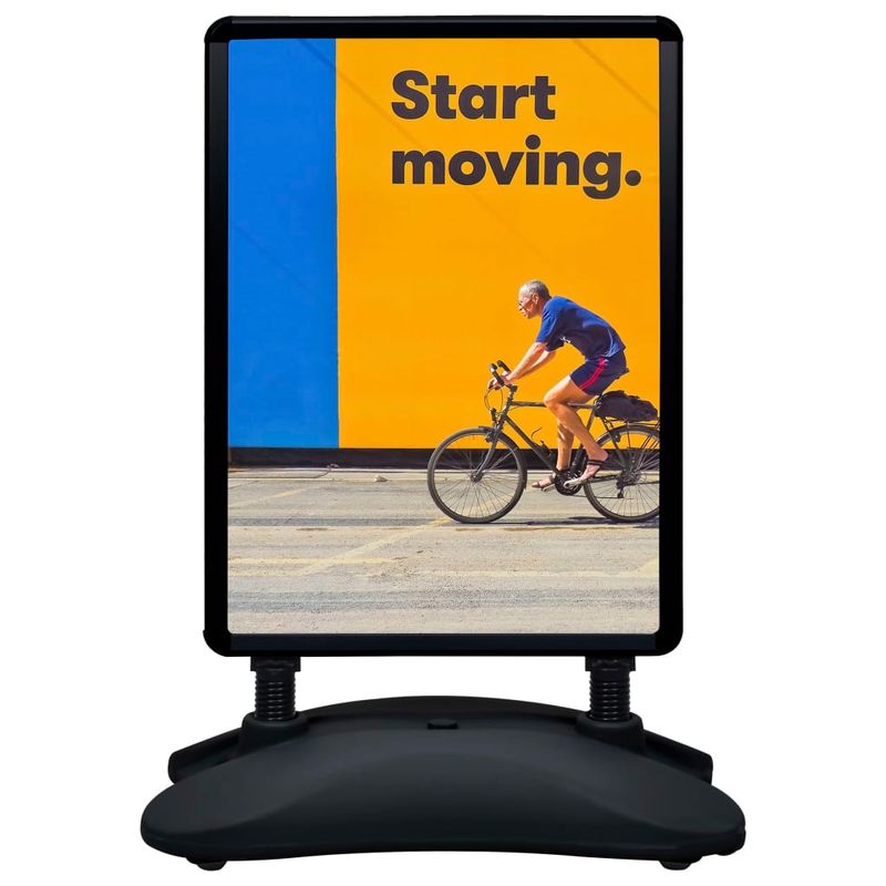 Casa si Gradina - Decoratiuni - DIY - Manechine plastic - Suport de afis A1, postament cu apa, negru, aliaj aluminiu - Infinity.ro