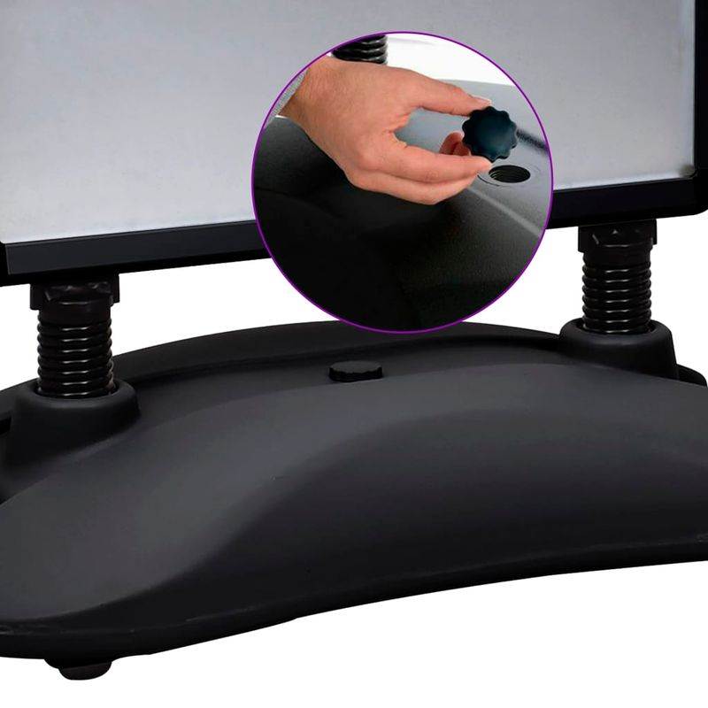 Casa si Gradina - Decoratiuni - DIY - Manechine plastic - Suport de afis A1, postament cu apa, negru, aliaj aluminiu - Infinity.ro