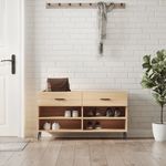 Casa si Gradina - Mobilier - Organizare si depozitare - Organizator incaltaminte - Bancheta pantofar, stejar sonoma, 102x35x55 cm, lemn prelucrat - Infinity.ro
