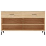 Casa si Gradina - Mobilier - Organizare si depozitare - Organizator incaltaminte - Bancheta pantofar, stejar sonoma, 102x35x55 cm, lemn prelucrat - Infinity.ro