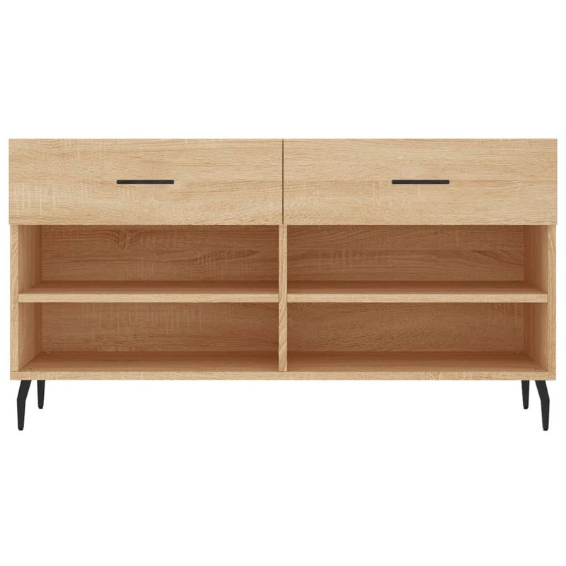 Casa si Gradina - Mobilier - Organizare si depozitare - Organizator incaltaminte - Bancheta pantofar, stejar sonoma, 102x35x55 cm, lemn prelucrat - Infinity.ro