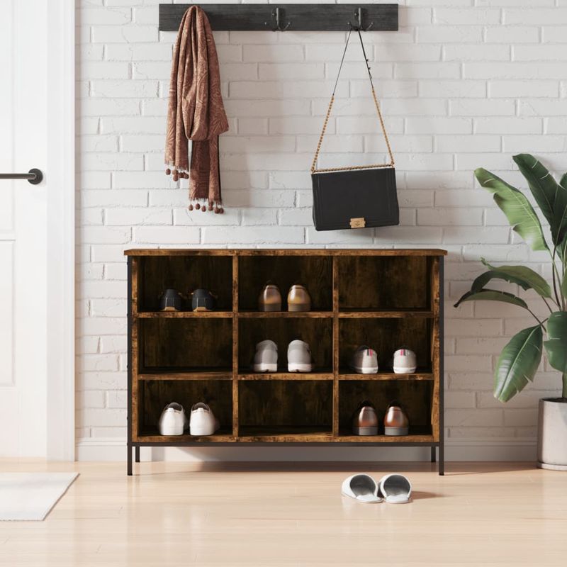 Casa si Gradina - Mobilier - Organizare si depozitare - Organizator incaltaminte - Pantofar, stejar fumuriu, 100x35x70 cm, lemn compozit - Infinity.ro