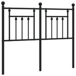 Casa si Gradina - Mobilier - Paturi si accesorii - Accesorii paturi - Tablie de pat metalica, negru, 120 cm - Infinity.ro