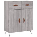 Casa si Gradina - Mobilier - Comode si corpuri - Comode - Servanta, gri sonoma, 69,5x34x90 cm, lemn compozit - Infinity.ro