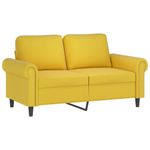 Casa si Gradina - Mobilier - Seturi de mobilier - Seturi living - Set de canapele cu perne, 3 piese, galben, catifea - Infinity.ro