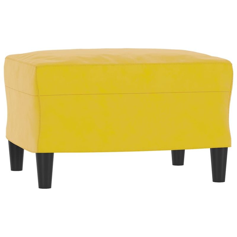 Casa si Gradina - Mobilier - Seturi de mobilier - Seturi living - Set de canapele cu perne, 3 piese, galben, catifea - Infinity.ro