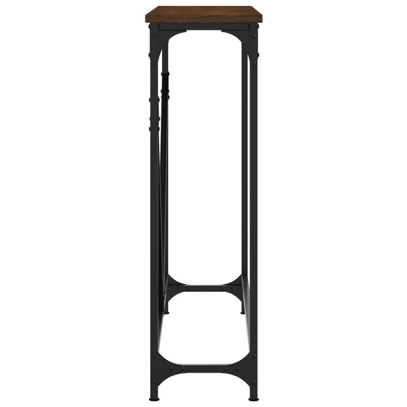 Casa si Gradina - Mobilier - Comode si corpuri - Console - Masuta consola, stejar maro, 102x22,5x75 cm, lemn prelucrat - Infinity.ro