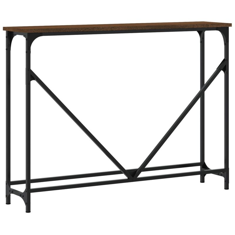 Casa si Gradina - Mobilier - Comode si corpuri - Console - Masuta consola, stejar maro, 102x22,5x75 cm, lemn prelucrat - Infinity.ro