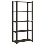 Casa si Gradina - Mobilier - Biblioteci si rafturi - Rafturi - Suport depozitare 5 niveluri negru 80x38x170 cm lemn masiv pin - Infinity.ro
