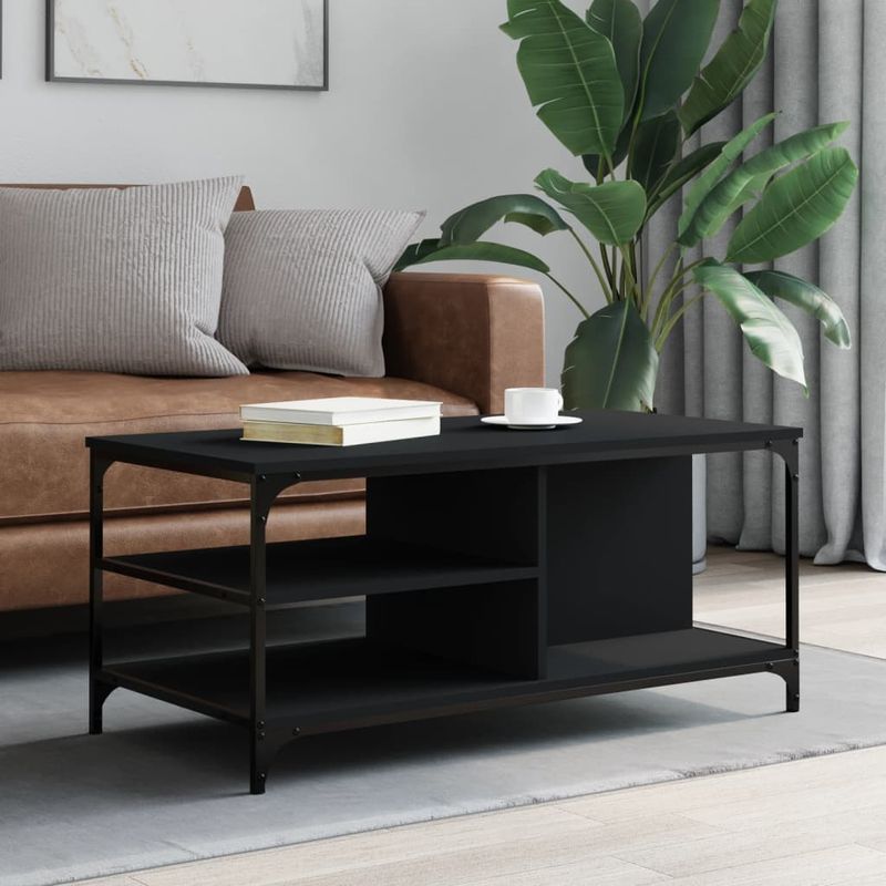 Casa si Gradina - Mobilier - Mese si birouri - Masute de cafea - Masuta de cafea, negru, 100x50x45 cm, lemn prelucrat - Infinity.ro