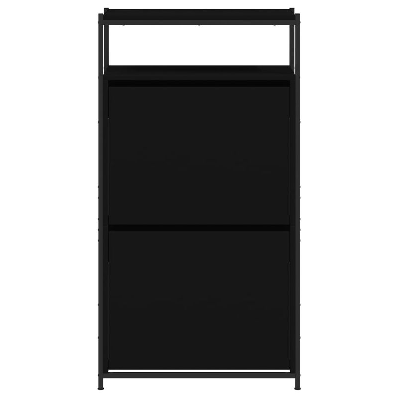 Casa si Gradina - Mobilier - Organizare si depozitare - Organizator incaltaminte - Pantofar, negru, 60x34x112 cm, lemn compozit - Infinity.ro