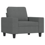 Casa si Gradina - Mobilier - Scaune si fotolii - Fotolii - Fotoliu canapea, gri inchis, 60 cm, material textil - Infinity.ro