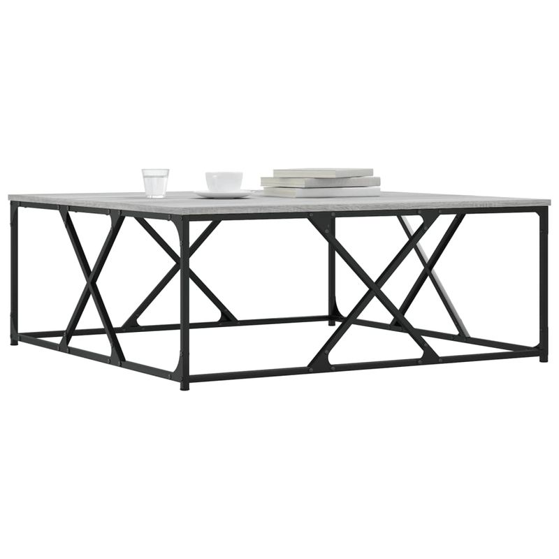 Casa si Gradina - Mobilier - Mese si birouri - Masute de cafea - Masuta de cafea gri sonoma 100x100x40 cm lemn prelucrat - Infinity.ro