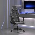 PC, gaming si accesorii - Gaming - Accesorii gaming - Scaune gaming - Scaun de gaming de masaj, negru si gri, piele ecologica - Infinity.ro