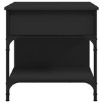 Casa si Gradina - Mobilier - Mese si birouri - Masute de cafea - Masuta de cafea, negru, 70x50x50 cm, lemn prelucrat si metal - Infinity.ro