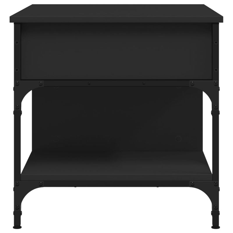 Casa si Gradina - Mobilier - Mese si birouri - Masute de cafea - Masuta de cafea, negru, 70x50x50 cm, lemn prelucrat si metal - Infinity.ro