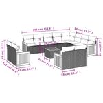 Casa si Gradina - Gradina si terasa - Mobilier exterior - Seturi mobila gradina - Set canapele de gradina, 13 piese, cu perne, bej, poliratan - Infinity.ro