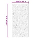 Casa si Gradina - Textile si covoare - Covoare - Covoare casa - Covor pufos cu fire inalte, albastru modern, 100x200 cm - Infinity.ro