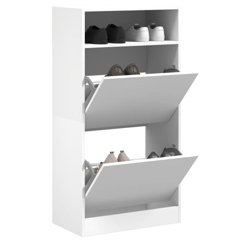 Casa si Gradina - Mobilier - Organizare si depozitare - Organizator incaltaminte - Pantofar, alb, 60x34x116 cm, lemn compozit - Infinity.ro