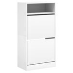 Casa si Gradina - Mobilier - Organizare si depozitare - Organizator incaltaminte - Pantofar, alb, 60x34x116 cm, lemn compozit - Infinity.ro
