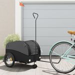 Sport si Outdoor - Ciclism - Accesorii pentru biciclete - Remorci biciclete - Remorca pentru biciclete, negru, 45 kg, fier, mărime 63x126x63 cm - Infinity.ro