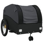 Sport si Outdoor - Ciclism - Accesorii pentru biciclete - Remorci biciclete - Remorca pentru biciclete, negru, 45 kg, fier, mărime 63x126x63 cm - Infinity.ro