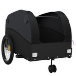 Sport si Outdoor - Ciclism - Accesorii pentru biciclete - Remorci biciclete - Remorca pentru biciclete, negru, 45 kg, fier, mărime 63x126x63 cm - Infinity.ro