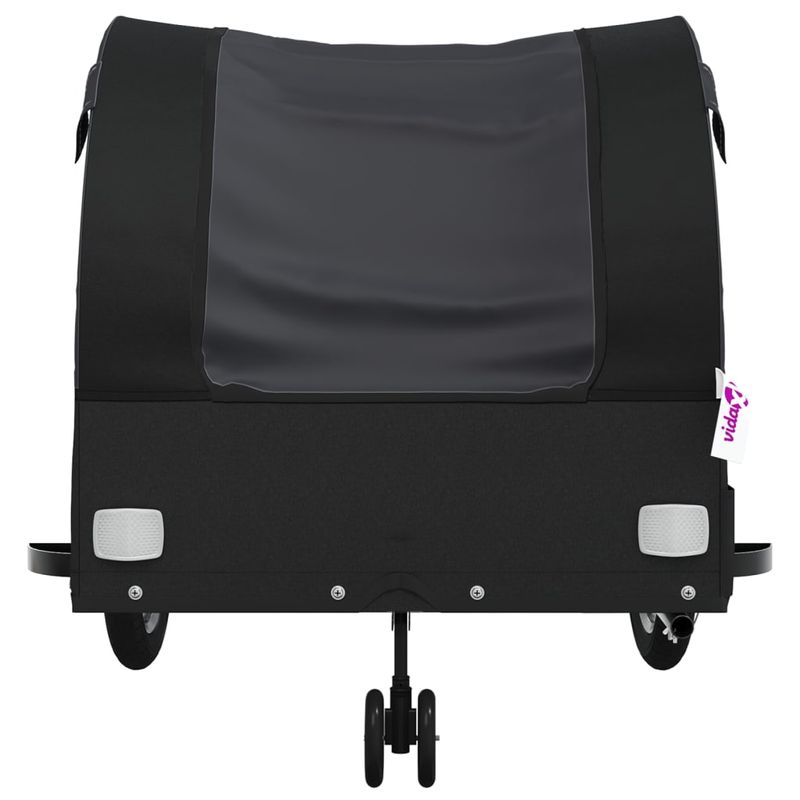 Sport si Outdoor - Ciclism - Accesorii pentru biciclete - Remorci biciclete - Remorca pentru biciclete, negru, 45 kg, fier, mărime 63x126x63 cm - Infinity.ro