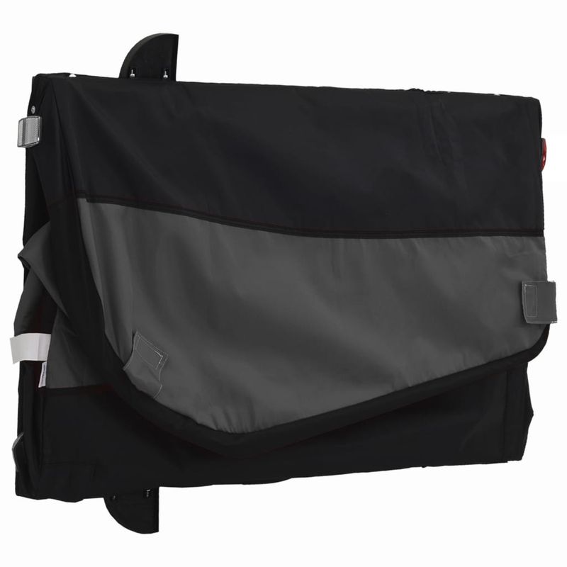 Sport si Outdoor - Ciclism - Accesorii pentru biciclete - Remorci biciclete - Remorca pentru biciclete, negru, 45 kg, fier, mărime 63x126x63 cm - Infinity.ro