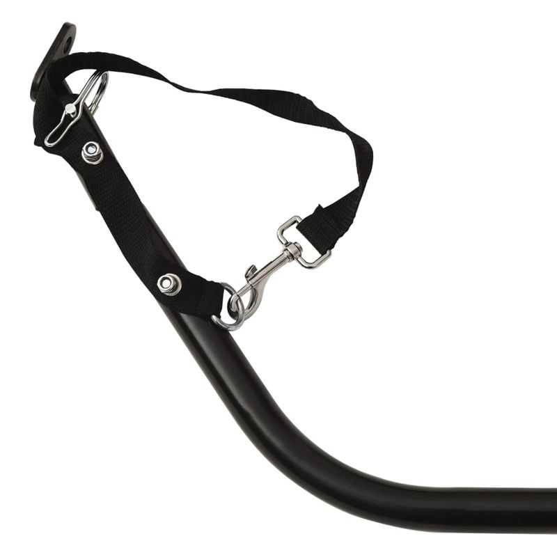 Sport si Outdoor - Ciclism - Accesorii pentru biciclete - Remorci biciclete - Remorca pentru biciclete, negru, 45 kg, fier, mărime 63x126x63 cm - Infinity.ro