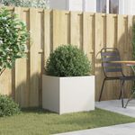 Casa si Gradina - Gradinarit si plante - Plante si ghivece - Ghivece si suporturi - Jardiniera, alb, 49x47x46 cm, otel laminat la rece - Infinity.ro