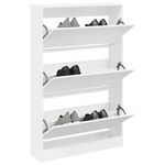 Casa si Gradina - Mobilier - Organizare si depozitare - Organizator incaltaminte - Pantofar, alb, 80x21x125,5 cm, lemn compozit - Infinity.ro