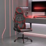 PC, gaming si accesorii - Gaming - Accesorii gaming - Scaune gaming - Scaun de gaming de masaj, negru si rosu vin, piele ecologica - Infinity.ro
