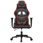 PC, gaming si accesorii - Gaming - Accesorii gaming - Scaune gaming - Scaun de gaming de masaj, negru si rosu vin, piele ecologica - Infinity.ro