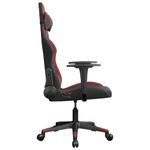 Casa si Gradina - Mobilier - Scaune si fotolii - Scaune - Scaun de gaming de masaj, negru si rosu vin, piele ecologica - Infinity.ro