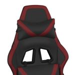 PC, gaming si accesorii - Gaming - Accesorii gaming - Scaune gaming - Scaun de gaming de masaj, negru si rosu vin, piele ecologica - Infinity.ro