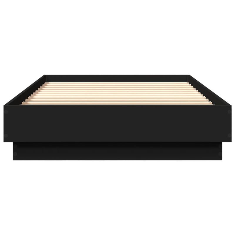 Casa si Gradina - Mobilier - Paturi si accesorii - Paturi - Cadru de pat cu lumini LED, negru, 100x200 cm - Infinity.ro