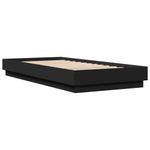 Casa si Gradina - Mobilier - Paturi si accesorii - Paturi - Cadru de pat cu lumini LED, negru, 100x200 cm - Infinity.ro