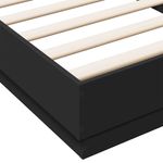 Casa si Gradina - Mobilier - Paturi si accesorii - Paturi - Cadru de pat cu lumini LED, negru, 100x200 cm - Infinity.ro