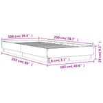 Casa si Gradina - Mobilier - Paturi si accesorii - Paturi - Cadru de pat cu lumini LED, negru, 100x200 cm - Infinity.ro