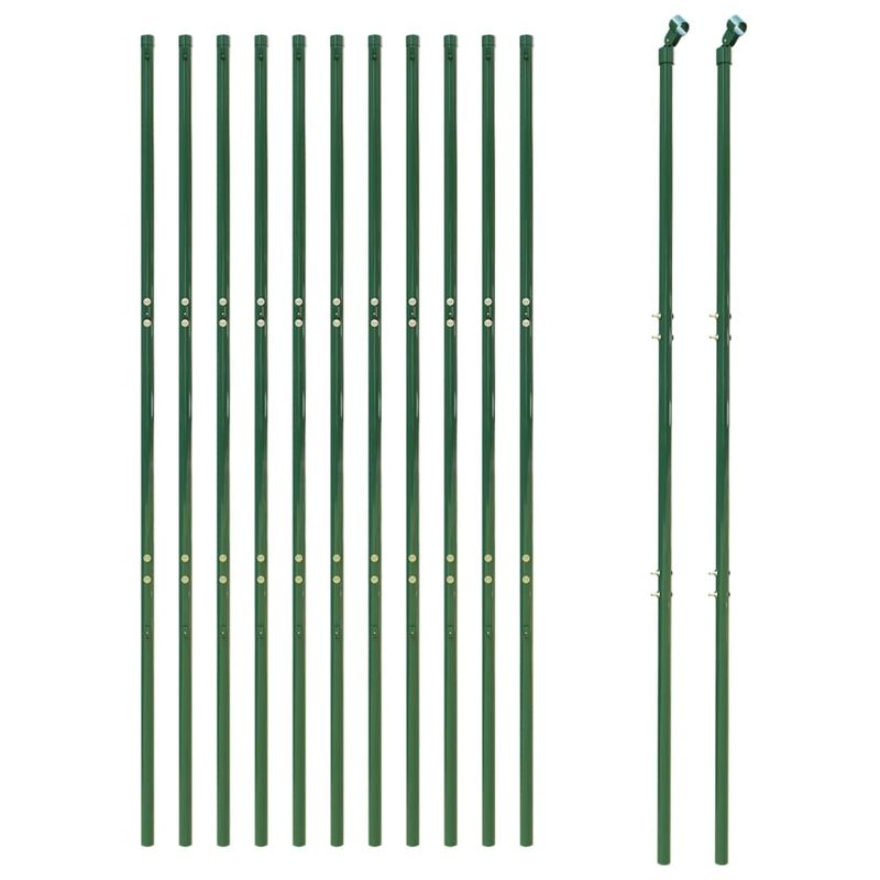 Casa si Gradina - Gradina si terasa - Garduri, panouri si accesorii - Gard plasa de sarma, verde, 1,4x25 m, otel galvanizat - Infinity.ro