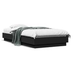 Casa si Gradina - Mobilier - Paturi si accesorii - Paturi - Cadru de pat cu lumini LED, negru, 75x190 cm - Infinity.ro