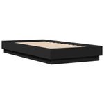 Casa si Gradina - Mobilier - Paturi si accesorii - Paturi - Cadru de pat cu lumini LED, negru, 75x190 cm - Infinity.ro