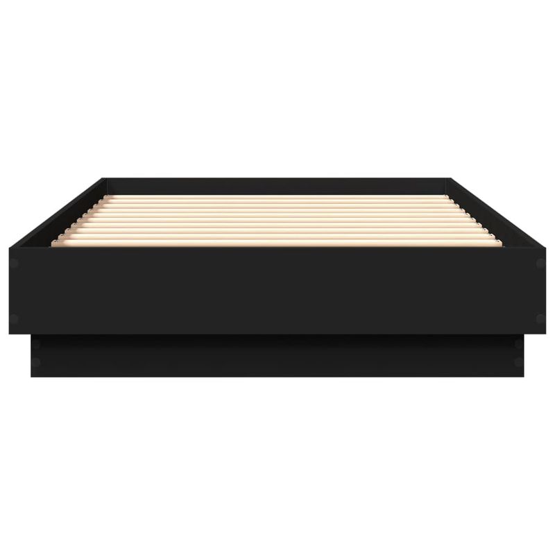 Casa si Gradina - Mobilier - Paturi si accesorii - Paturi - Cadru de pat cu lumini LED, negru, 75x190 cm - Infinity.ro