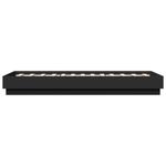 Casa si Gradina - Mobilier - Paturi si accesorii - Paturi - Cadru de pat cu lumini LED, negru, 75x190 cm - Infinity.ro